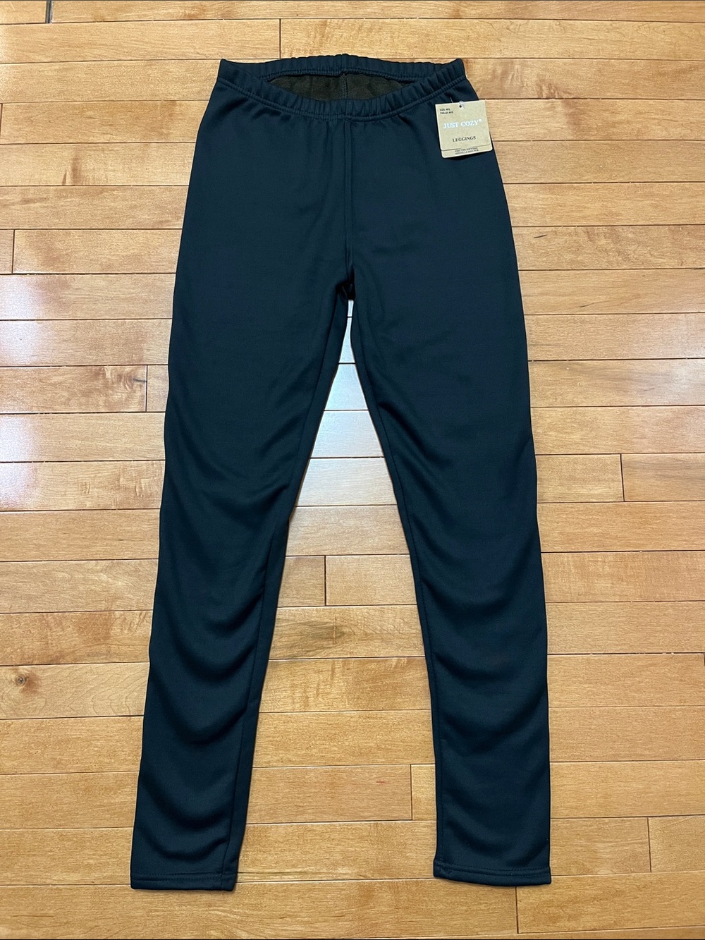 Women’s Black Lined Leggings with Elastic Waistband